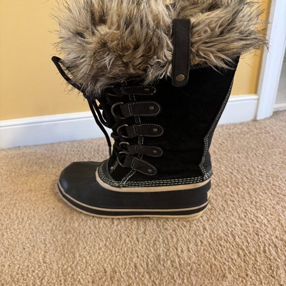 SOREL Black Waterproof Boots - Size 9 - Joan of Arc - Picture 5 of 8